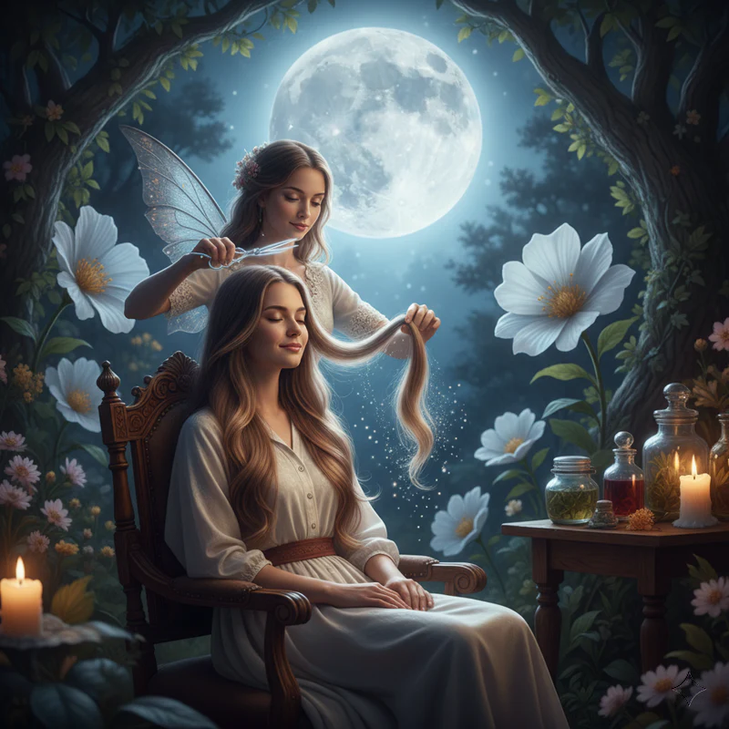 Cutting hair during a full moon makes it grow faster？