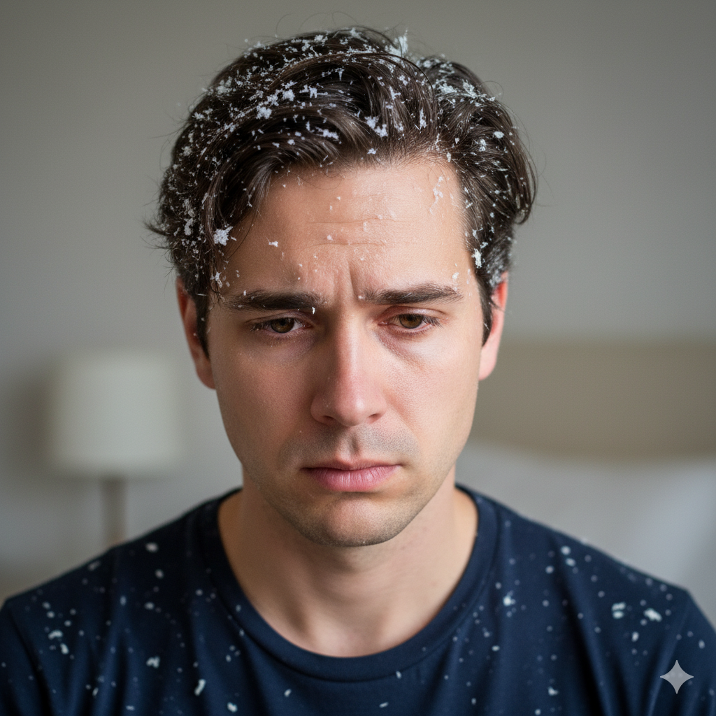 Dandruff means your scalp is too dry?