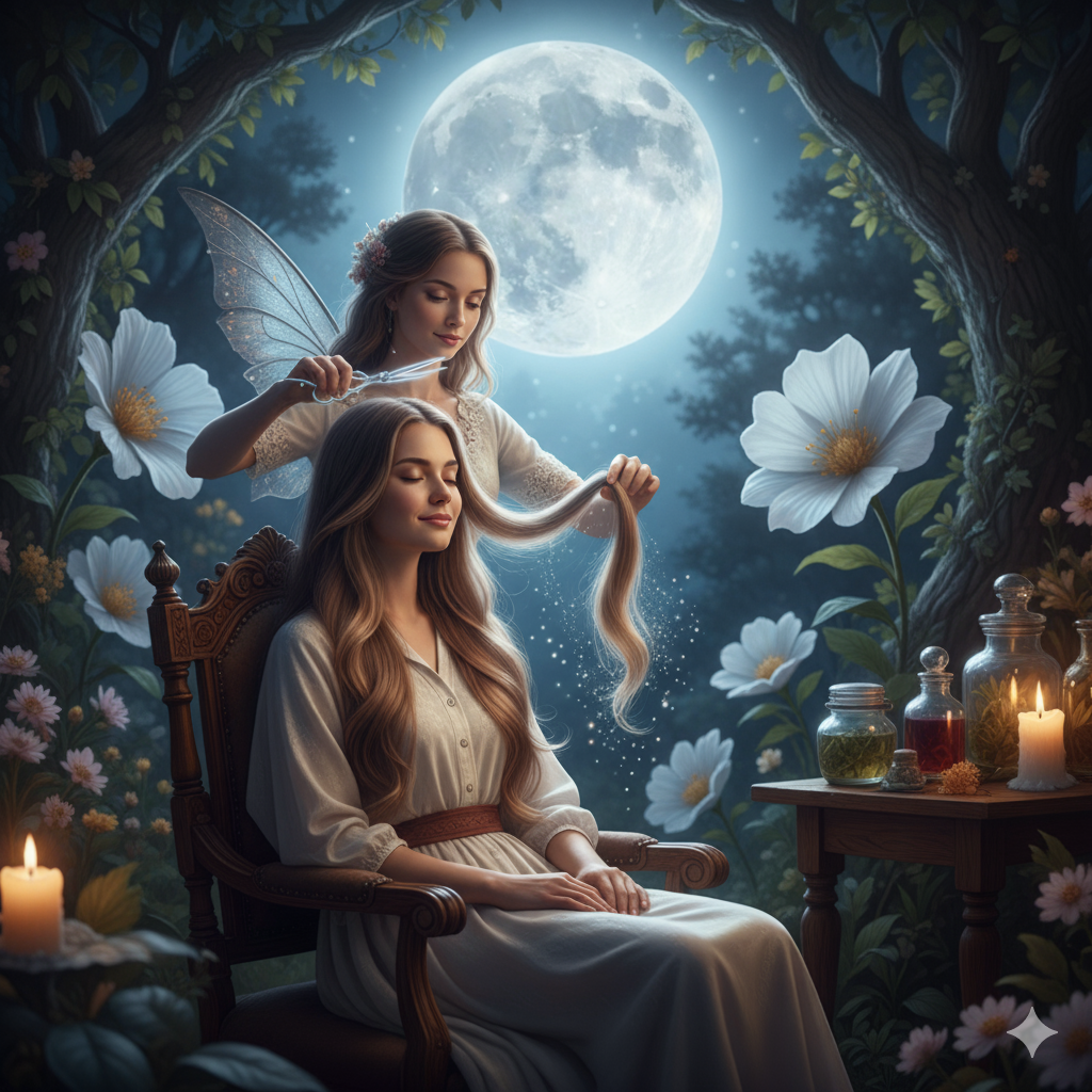 Cutting hair during a full moon makes it grow faster？