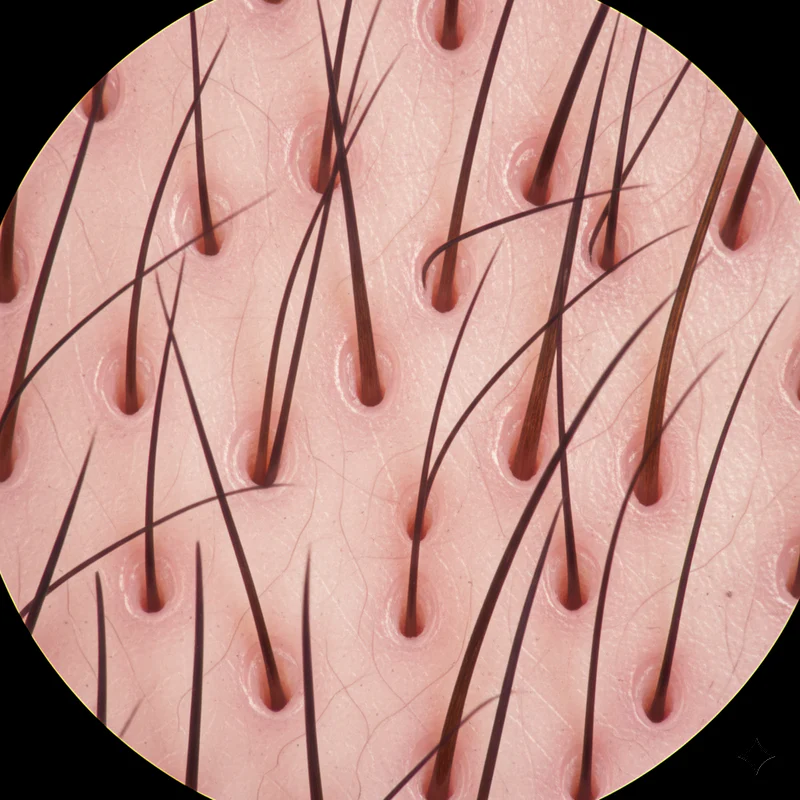 You can shrink your pores on the scalp?